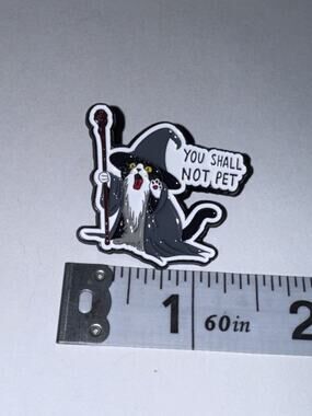You Shall Not Pet Cat Kitten Pin Brooch